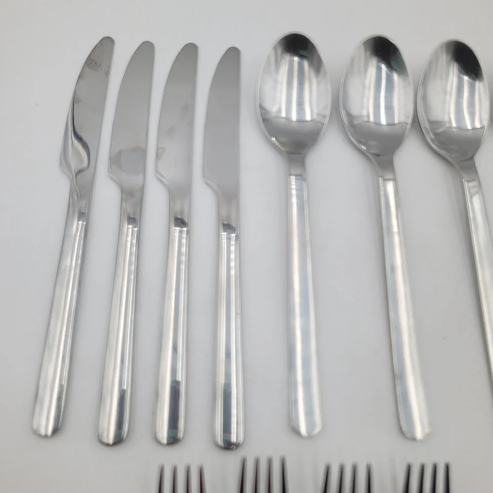 18pc IKEA Gamman  Flatware Set Stainless Steel Silverware Knives Forks Spoons